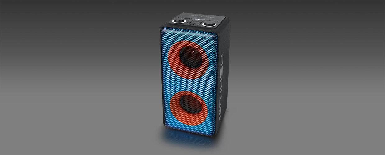 Portable speaker Muse M-1808DJ black 150 W Manufacturer code M-1808DJ