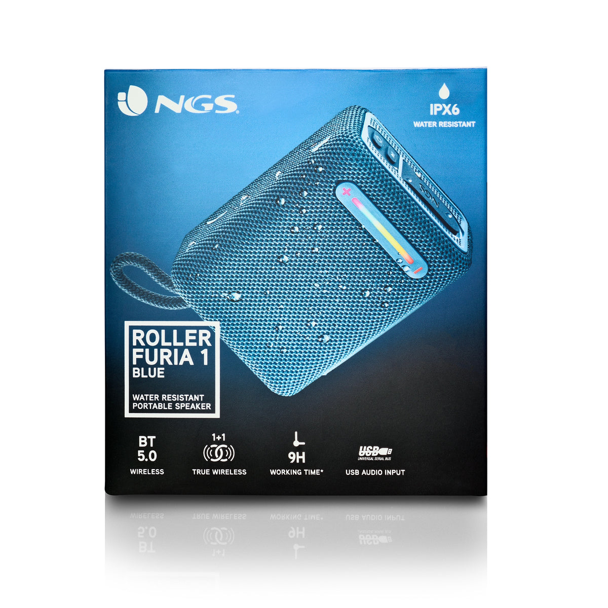 Portable speaker NGS Roller Fury 1 blue 15 W Brand NGS