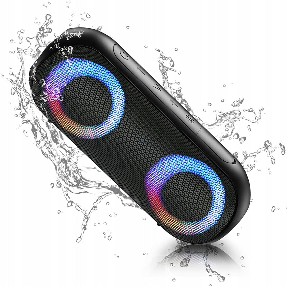 Portable speaker NOTABRICK VIBE black 30W waterproof RGB LED
