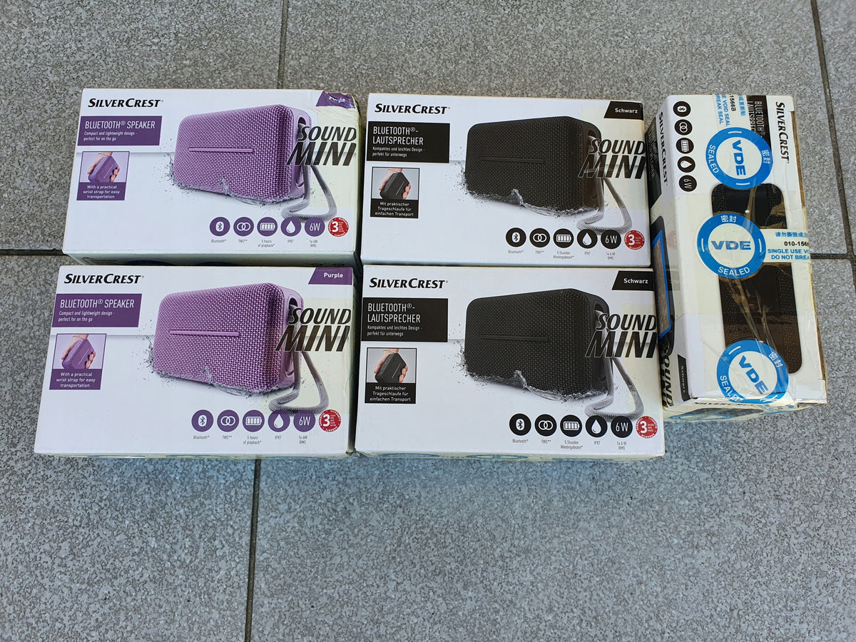 Portable speaker SilverCrest HG08533A blue 6 W Packaging status original
