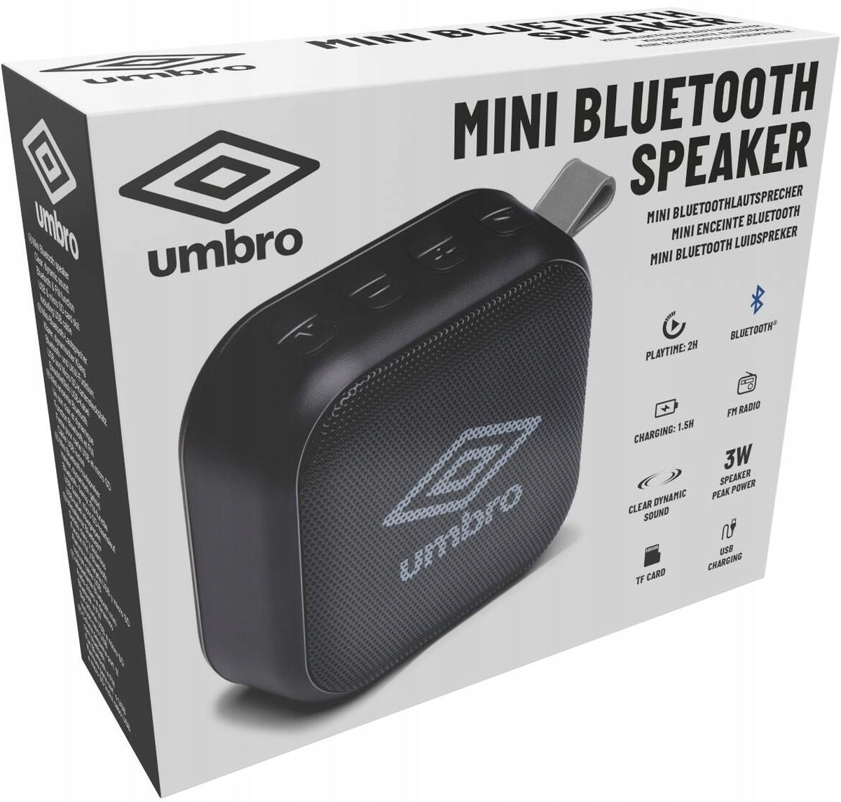 Portable speaker Umbro Mini Bluetooth Speaker black 3 W Brand Umbro