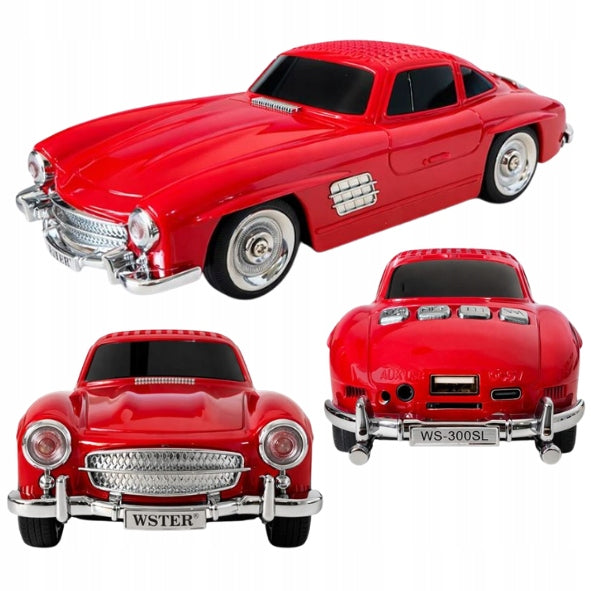Portable speaker Wster WS-300SL 1960 Mercedes Classic red 10 W