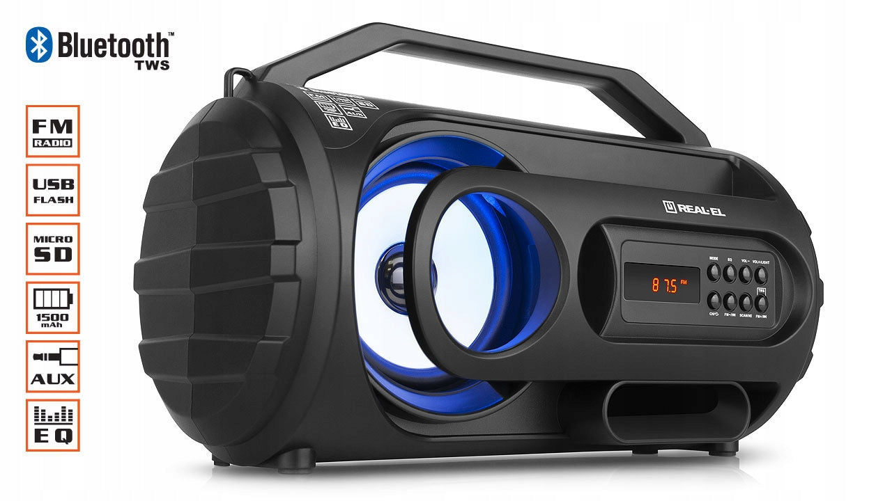 Portable speaker X-710 black 10W BT FM USB SD
