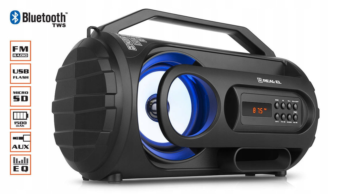 Portable speaker X-710 black 10W BT FM USB SD