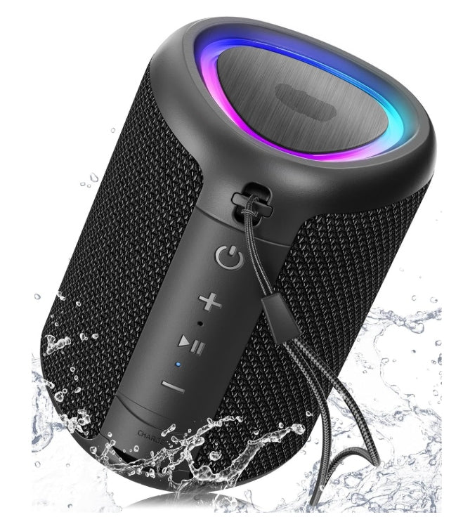 Portable speaker black bluetooth 5.3 waterproof IPX5 AY-SPKA46 for magnet