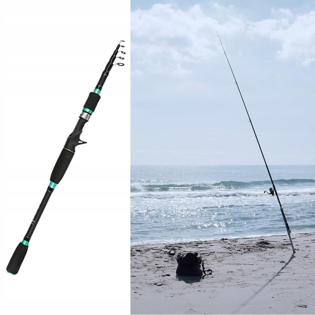 Portable super strong carbon telescopic pole 2.7m Model Wędka surfingowa z pstrąga morskiego słodkowodnego