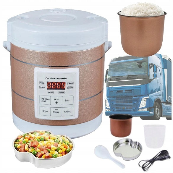 Portable travel multicooker 1,6L 12V/24V, for trucks and motorhomes