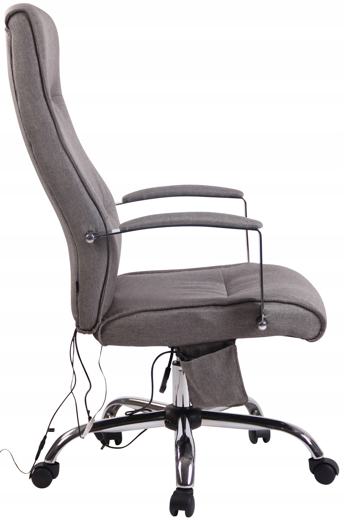Portland Fabric Office Chair with Massage Function, Grey Packaging status original