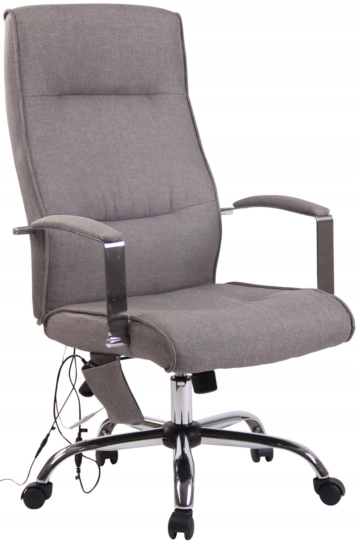 Portland Fabric Office Chair with Massage Function, Grey