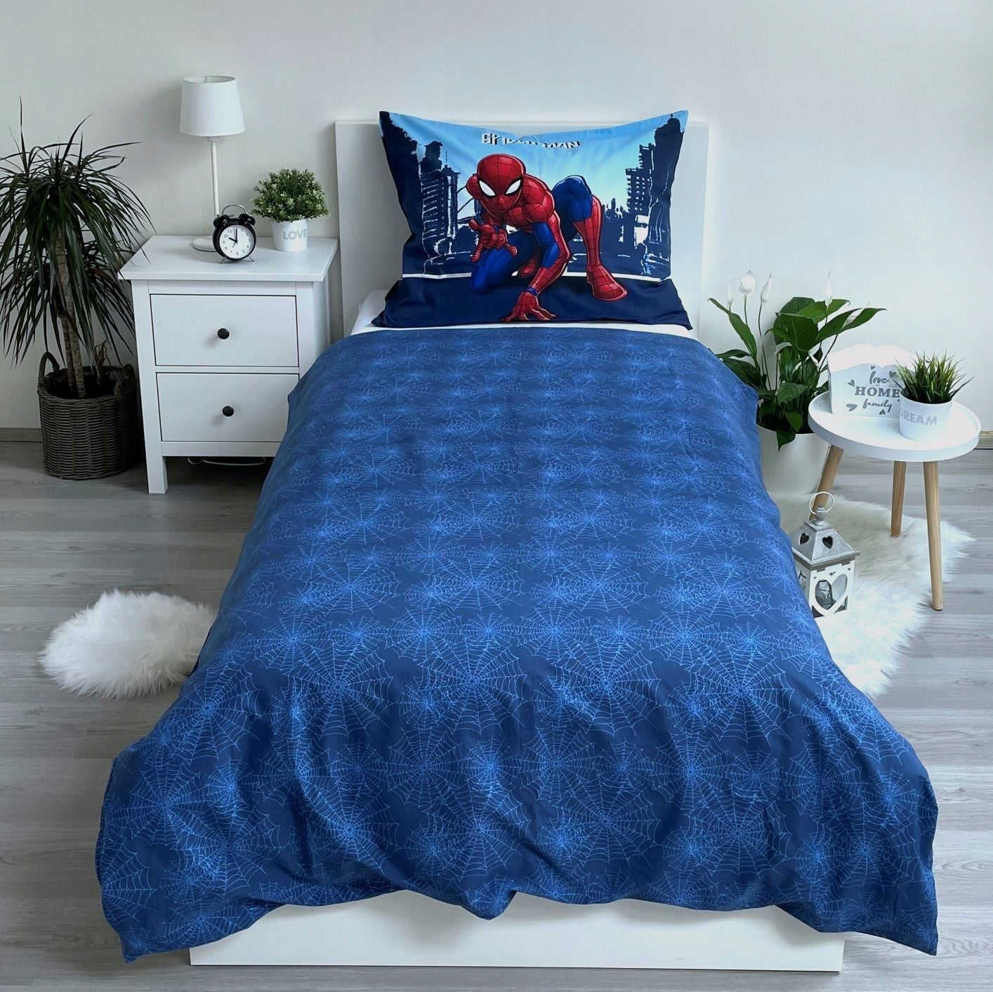 Patalynės komplektas Spiderman, 140x200 cm, 2 dalių