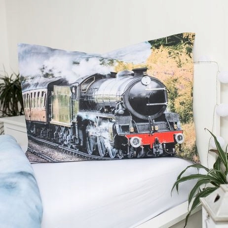 Photoprints Sweet home vaikiškas patalynės komplektas Locomotive, 140x200, 2 dalių
