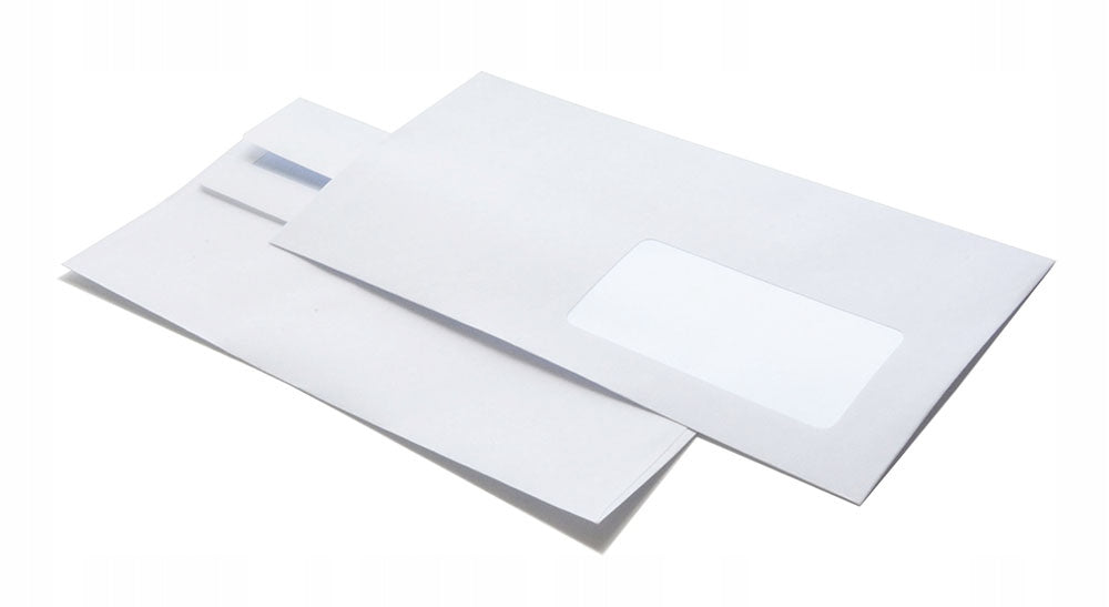Postal Shipping Envelope For Parcel Letters ENVELOPE DL 110x220 SK WHITE Set