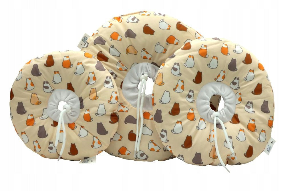 Postoperative Cat Collar Fit4Pets Donut Pattern 2 S Packaging status original