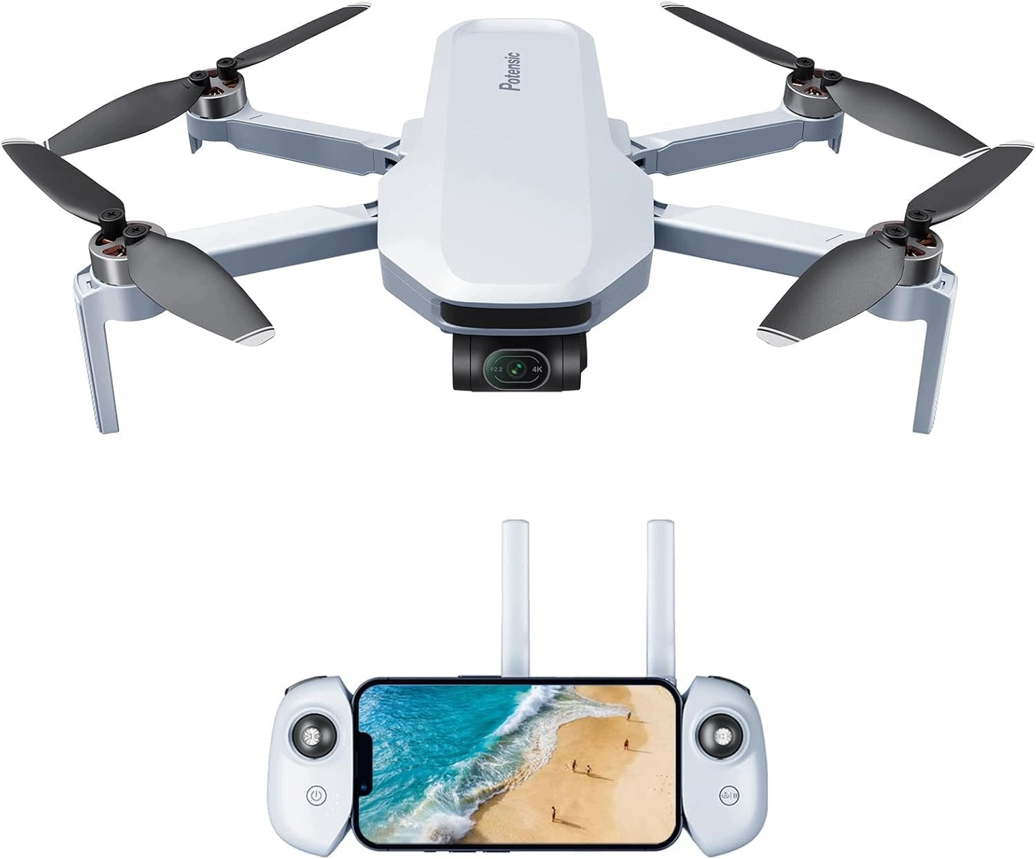 Potensic ATOM Drone 4K Gimbal 3-axis QuickShots 32min Flight GPS 249g CE