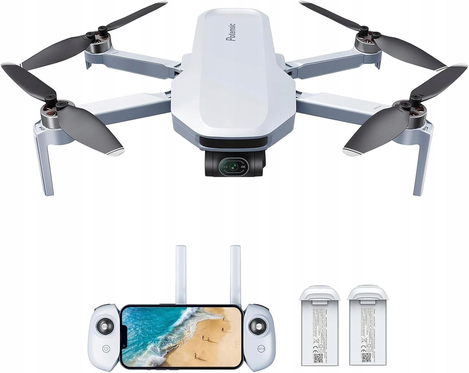Potensic ATOM GPS drone with 4K camera 2 batteries 64min operation 6km range