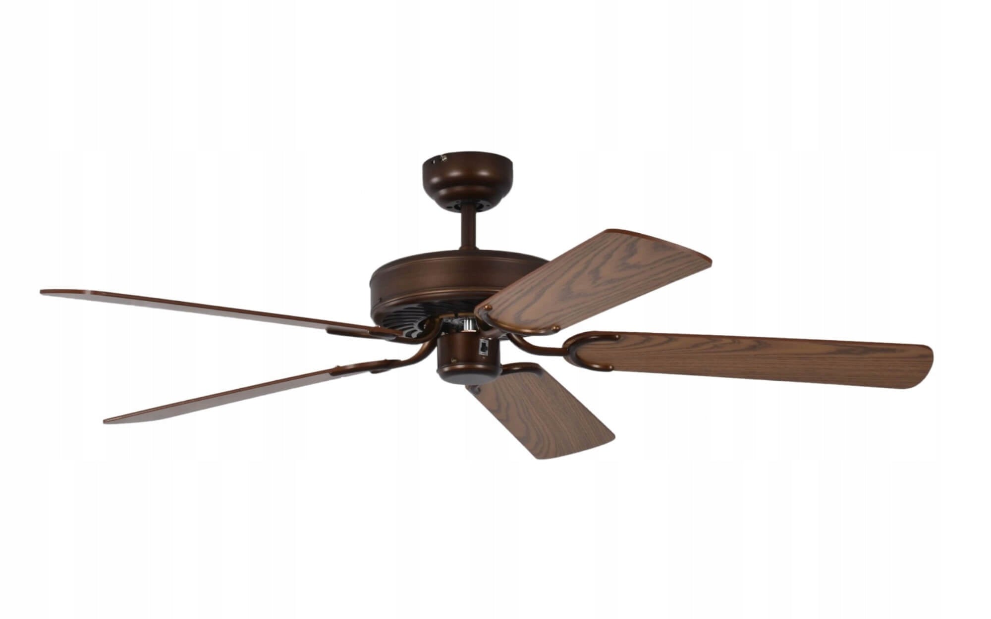 Potkuri ceiling fan PEPEO brown / Oak 132 cm with rattan insert Dominant color brown