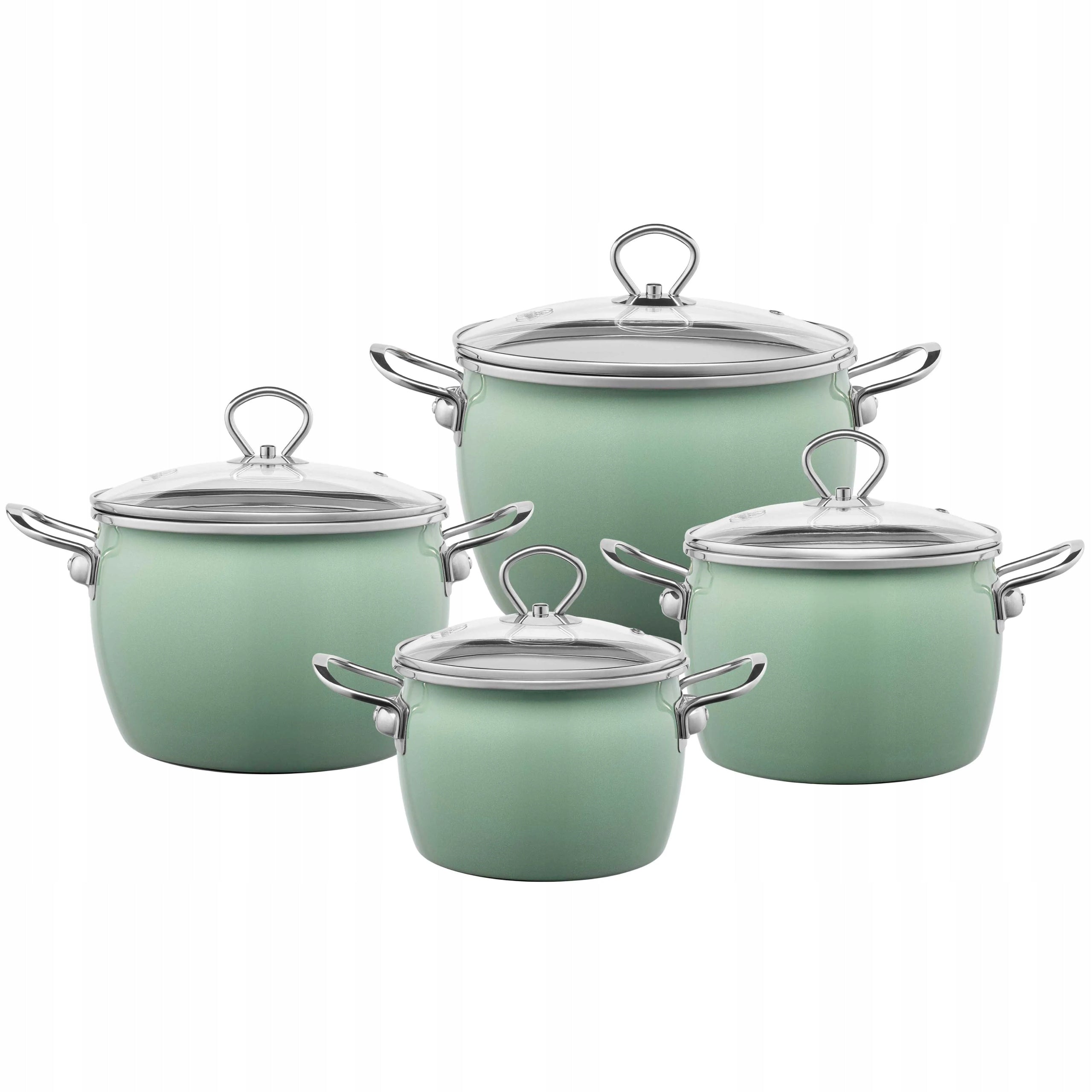 Pots La Bonita Naturale Enameled Induction Low Carbon Steel 8 elements