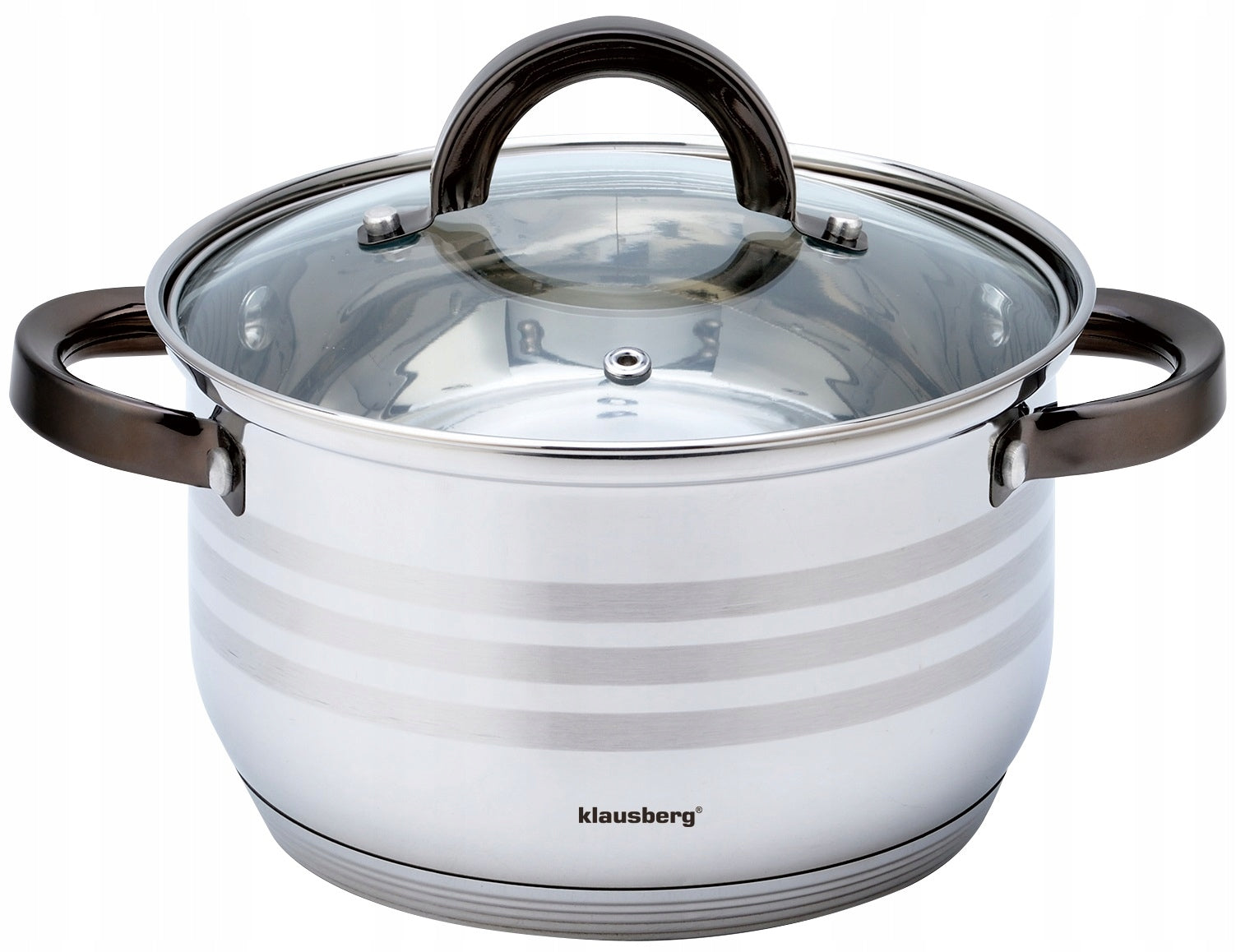 Pots POT SET 8 el. STAINLESS STEEL Induction Gas KLAUSBERRG Additional information dishwasher safe suitable for ceramic cooker suitable for electric cooker suitable for gas cooker suitable for induction cooker heat-resistant handles cover included