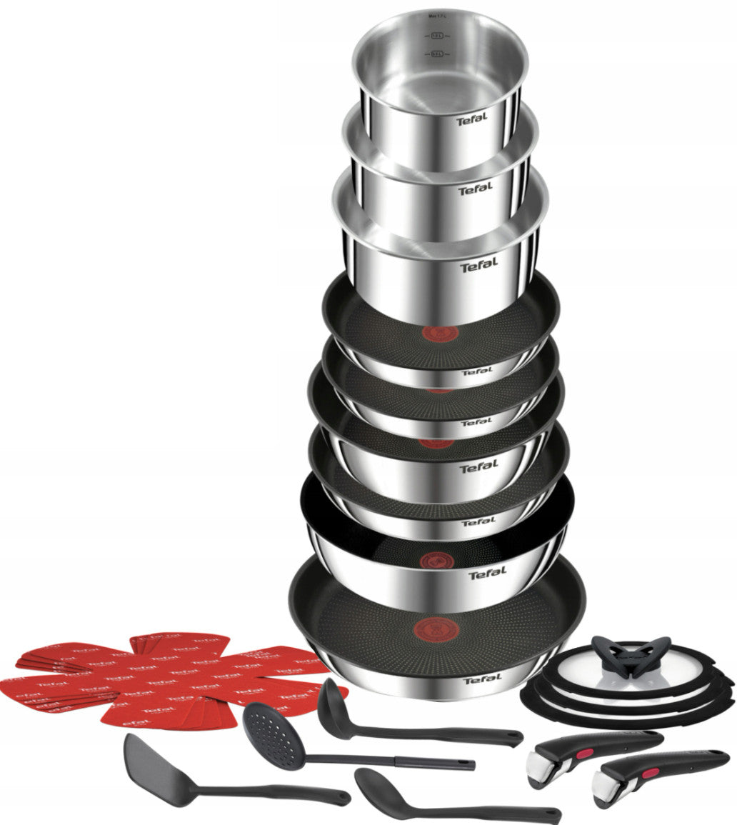 Pots bucket lid TEFAL Ingenio Emotion 22el. induction stainless steel