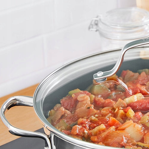 Pots with lid TEFAL Infinite 20/24 cm 3.1/5.4 L INDUCTION steel Brand Tefal