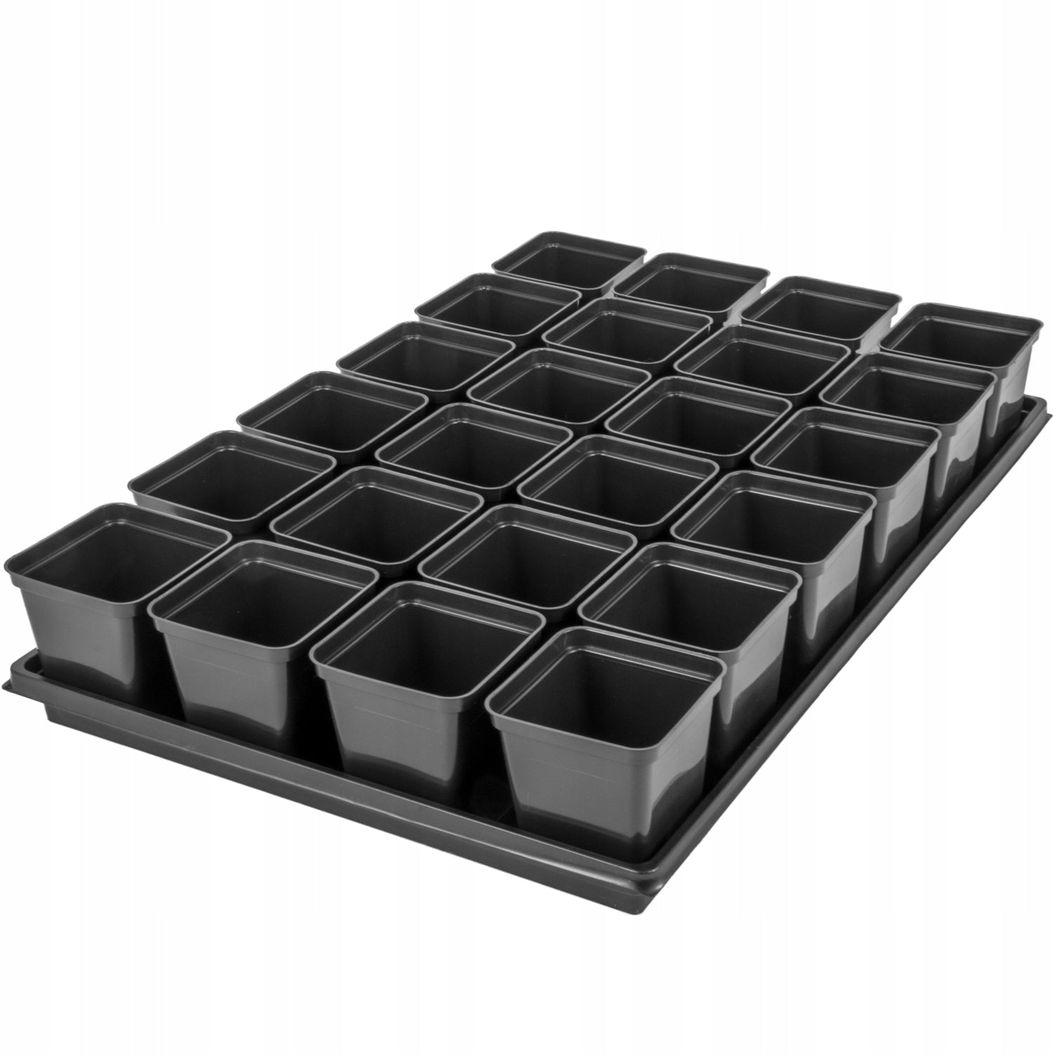 Pots with stand For sowing and seedlings Miniglass 24 pcs. 0,5l Material synthetic material
