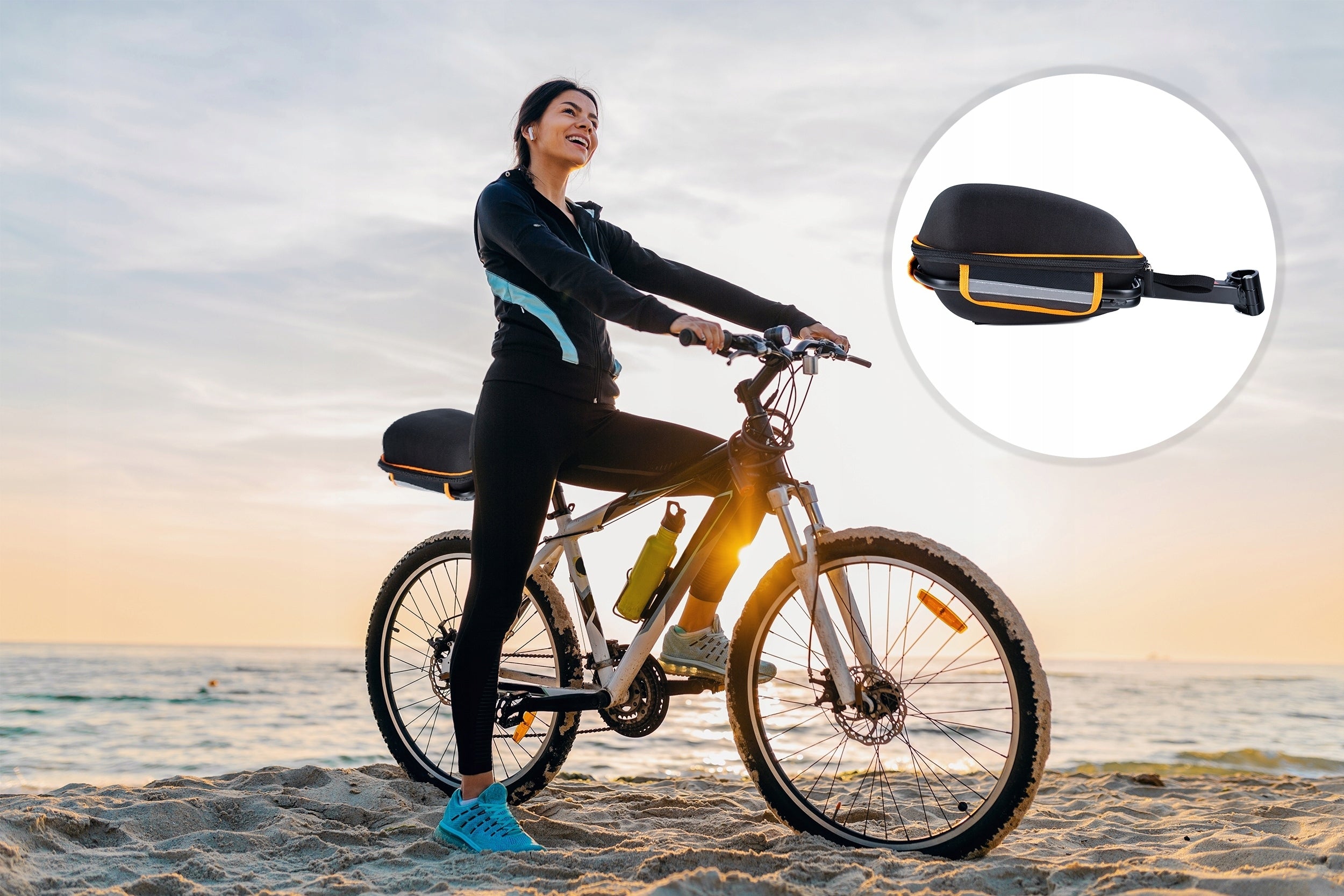 Pouch Bicycle Bag For Bike Fastened + Luggage Rack For Post Cover Brand Gotel