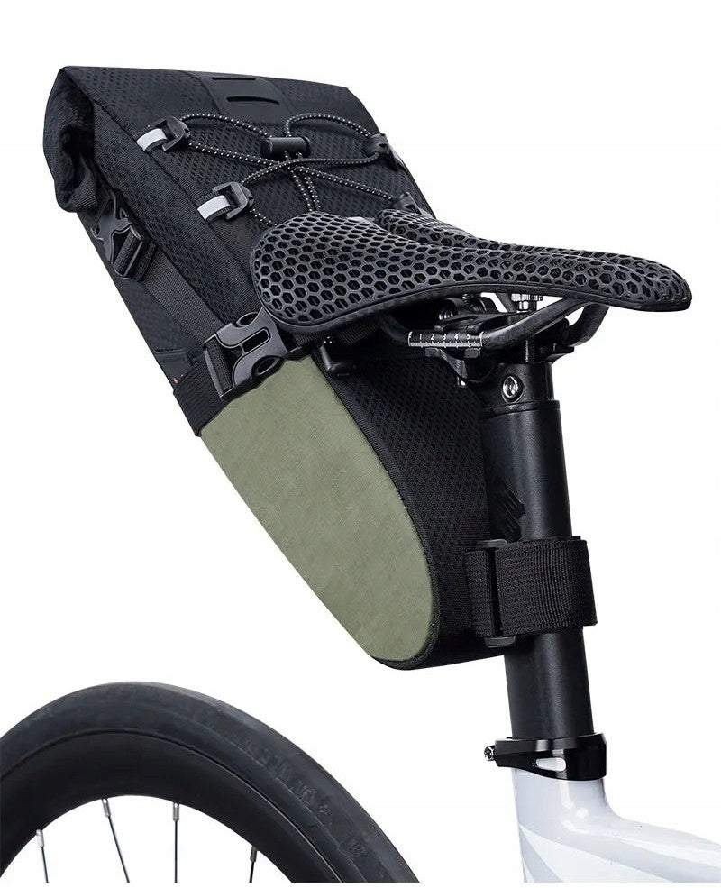 Pouch Bicycle Saddle Bag Large 5.8L Detachable Waterproof Enlee Color black