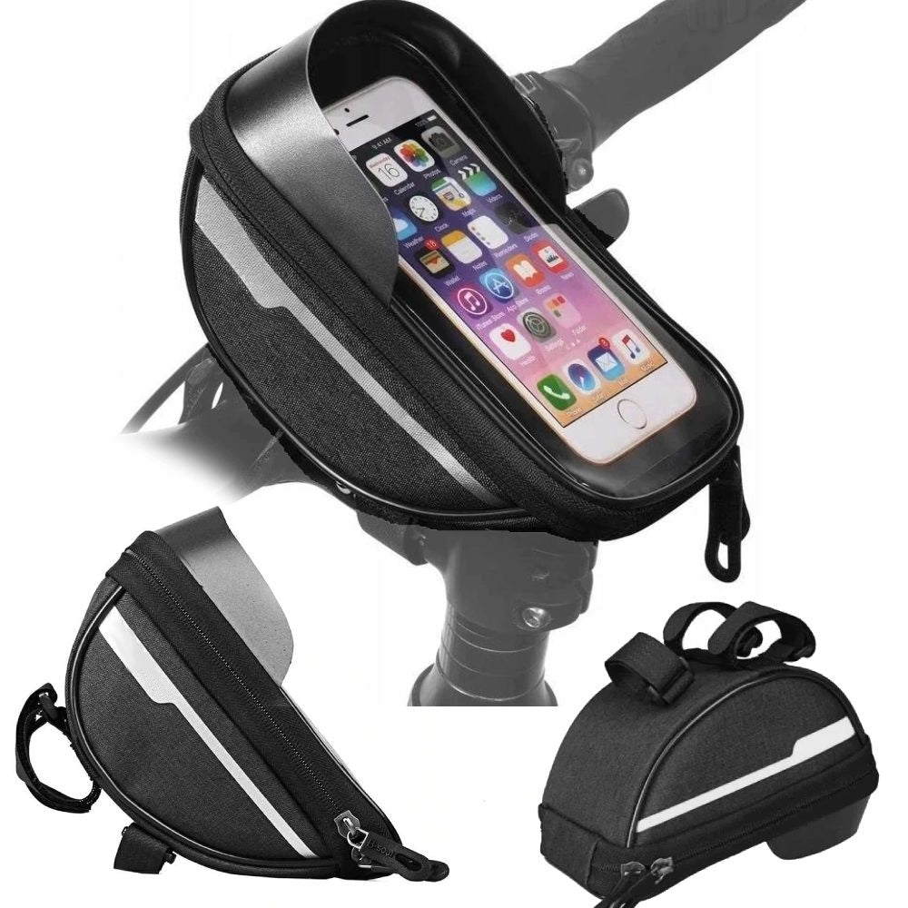 Pouch Waterproof Bag Bicycle Phone Holder Bike for Handlebars v2