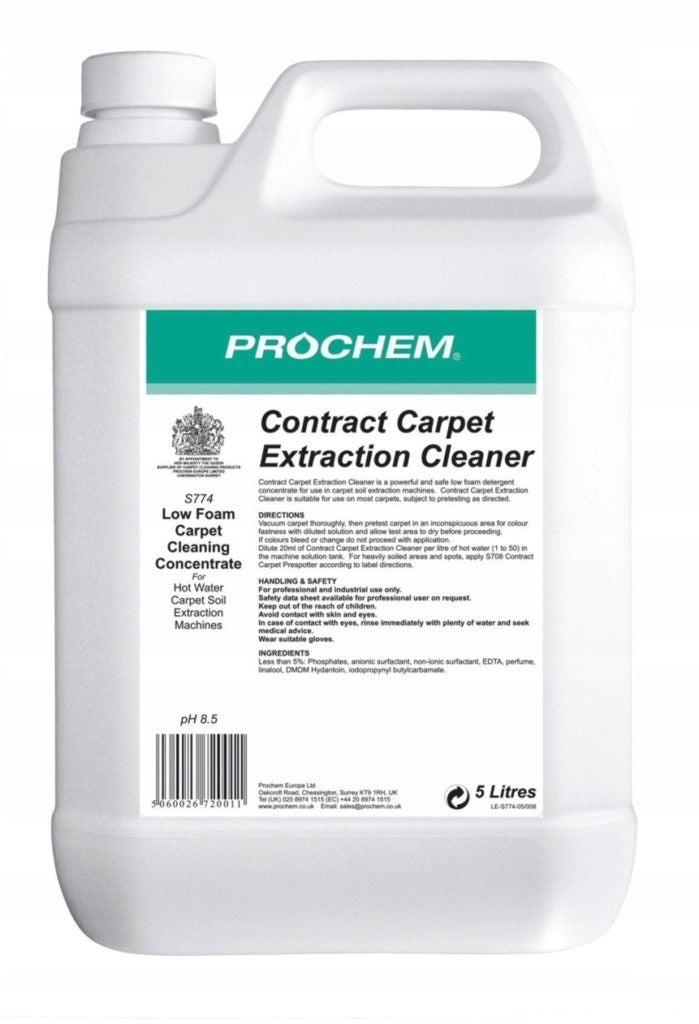 Powder Contract Carpet Extraction Cleaner S774 Extraction Rinse
