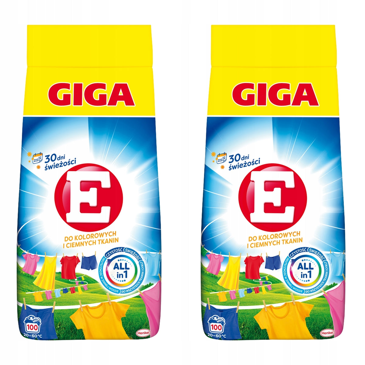 Powder E 5 kg 100 washes for coloured and dark fabrics