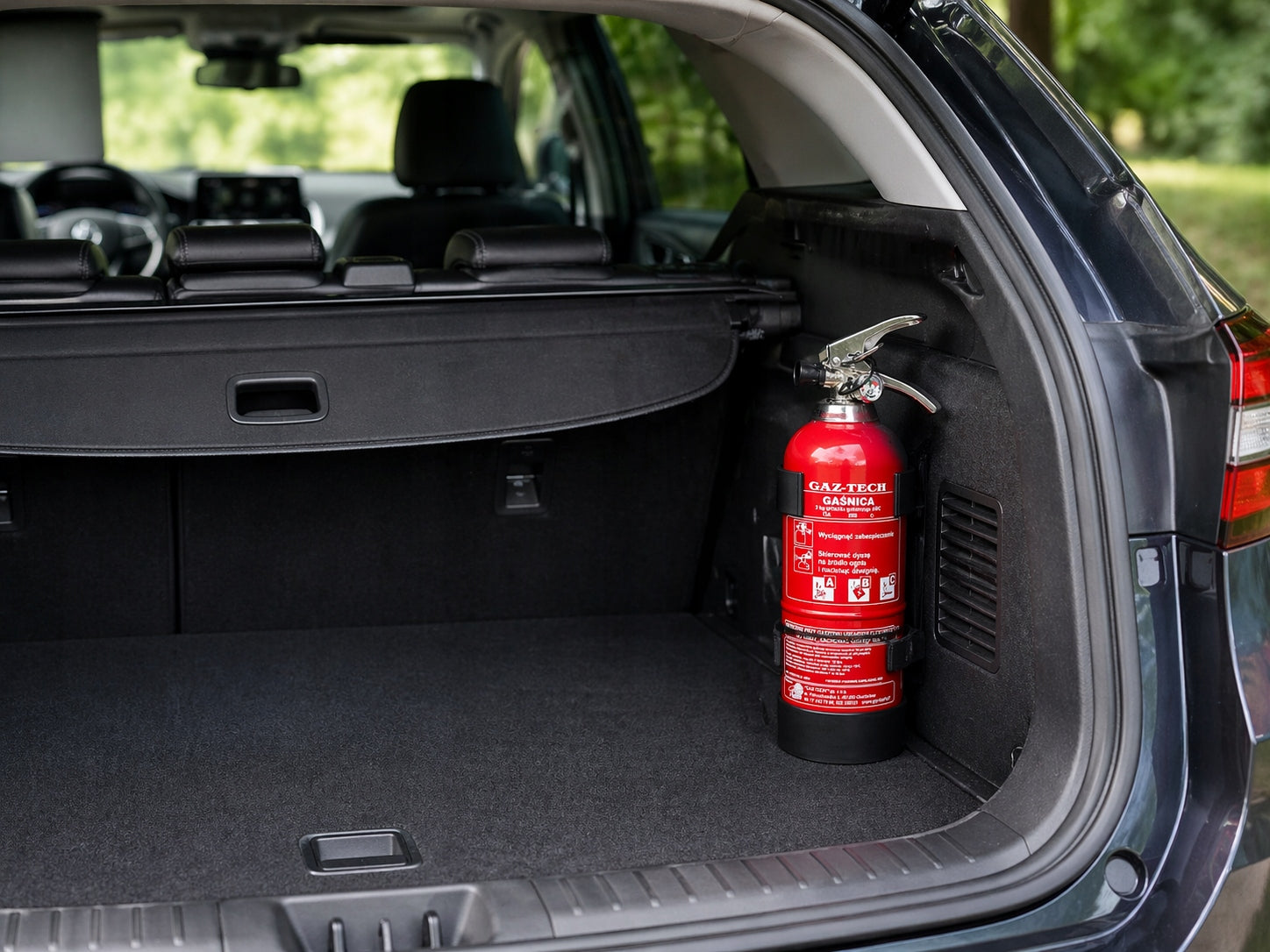 Powder Fire Extinguisher Gaz-Tech GP-2X ABC 2KG with Hanger Pressure Gauge Prod. 2026r Manufacturer Gaz-tech
