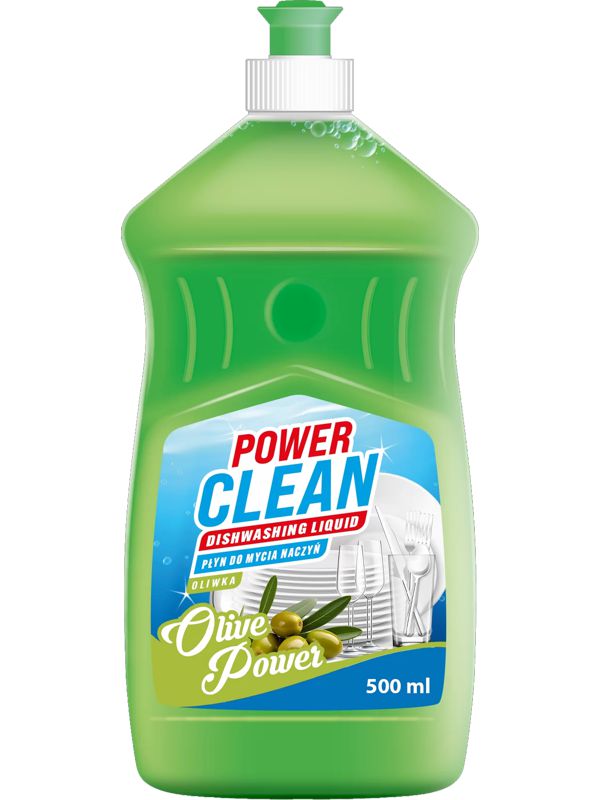 Power Clean Olive 500ml - dishwashing liquid
