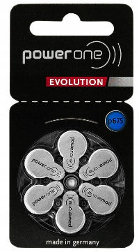 Power One Evolution Hearing Aid Batteries 675 Pack of 60 Medical device no