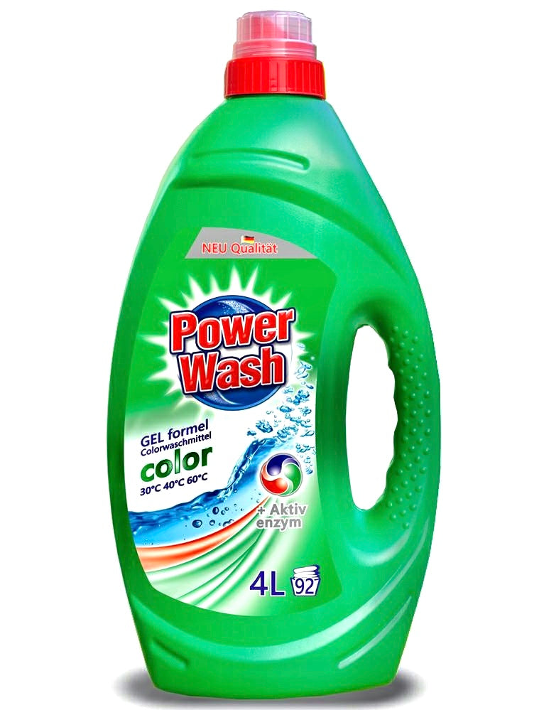 Power Wash Color 4L COLOR WASHING GEL CLOTHING COLORFUL FABRIC COLOR
