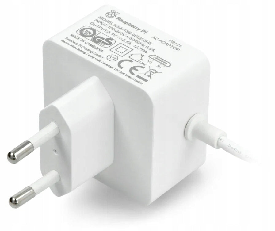 Power adapter Raspberry Pi 5V 2,5A microUSB original Manufacturer code SC0624