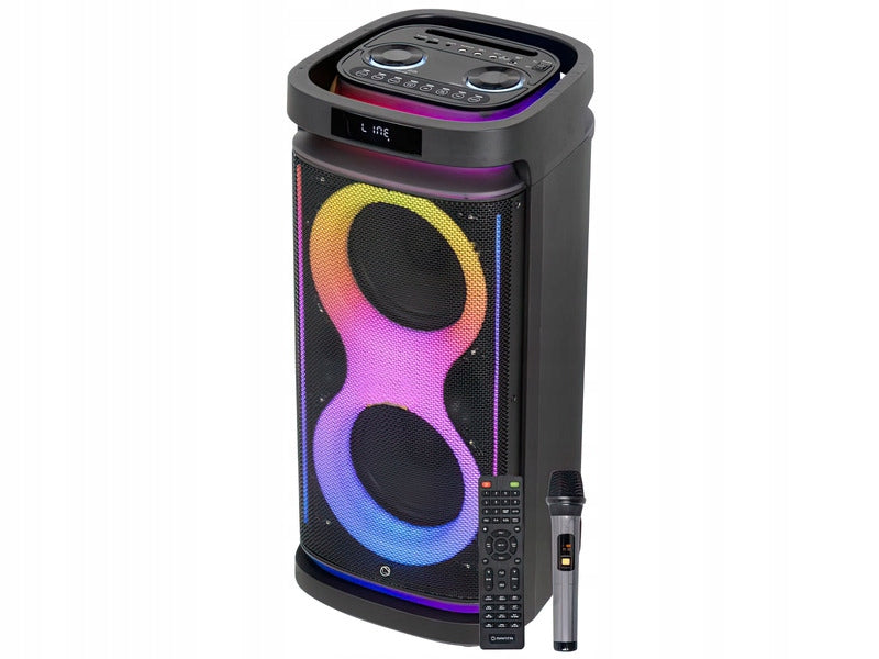 Power audio MANTA Hektor FM Radio Black Power supply rechargeable battery