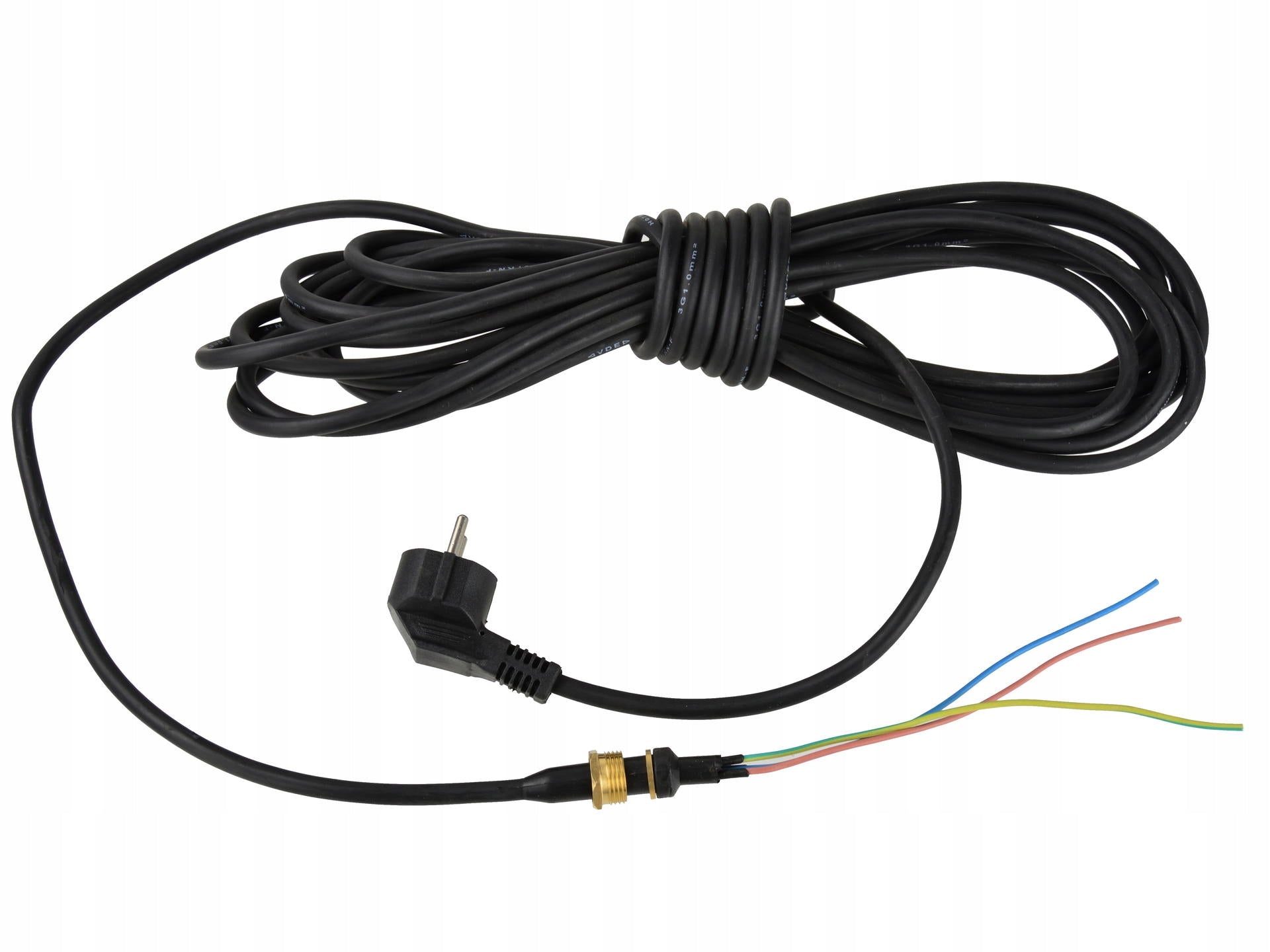 Power cord for pump with septic tank shredder