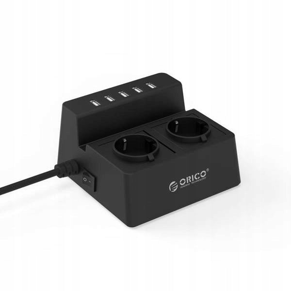 Power strip / hub Orico 5x USB 2.4A 2500W (black)