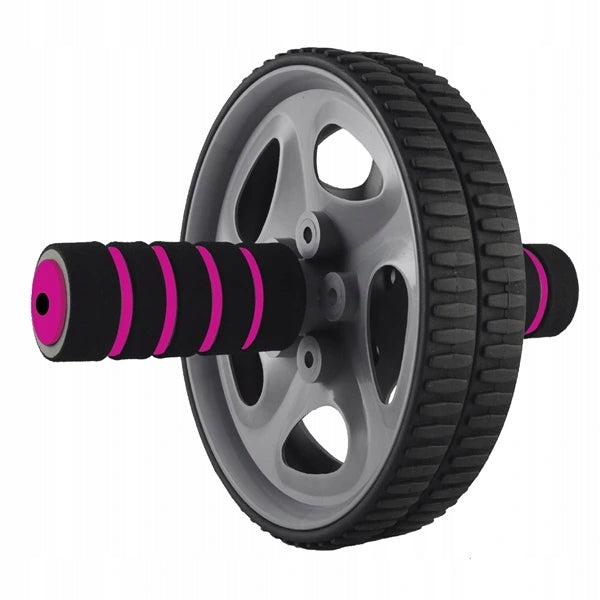 Power wheel Double posilovací kolečko, Barva: Černá/růžová