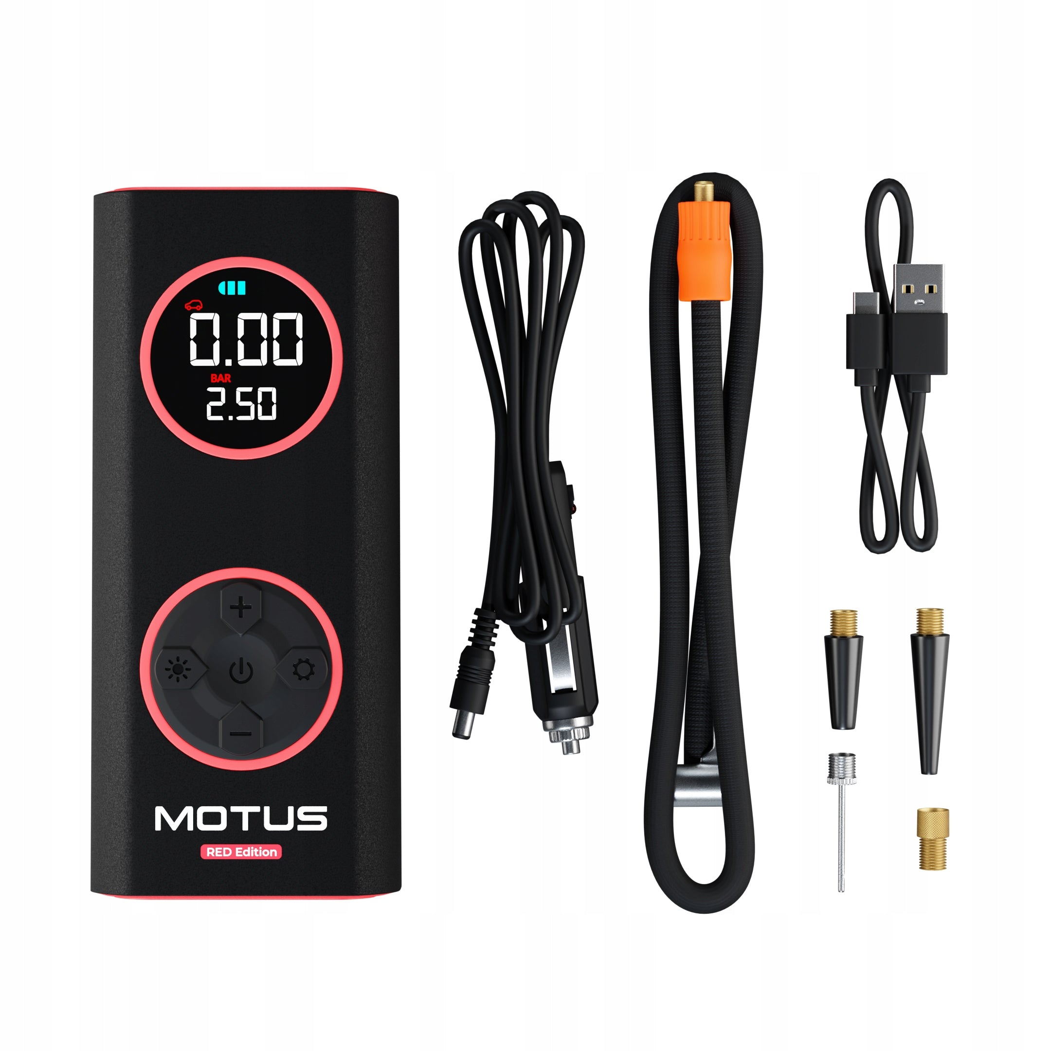 PowerBank Flashlight Motus AirPump Pro Red Edition