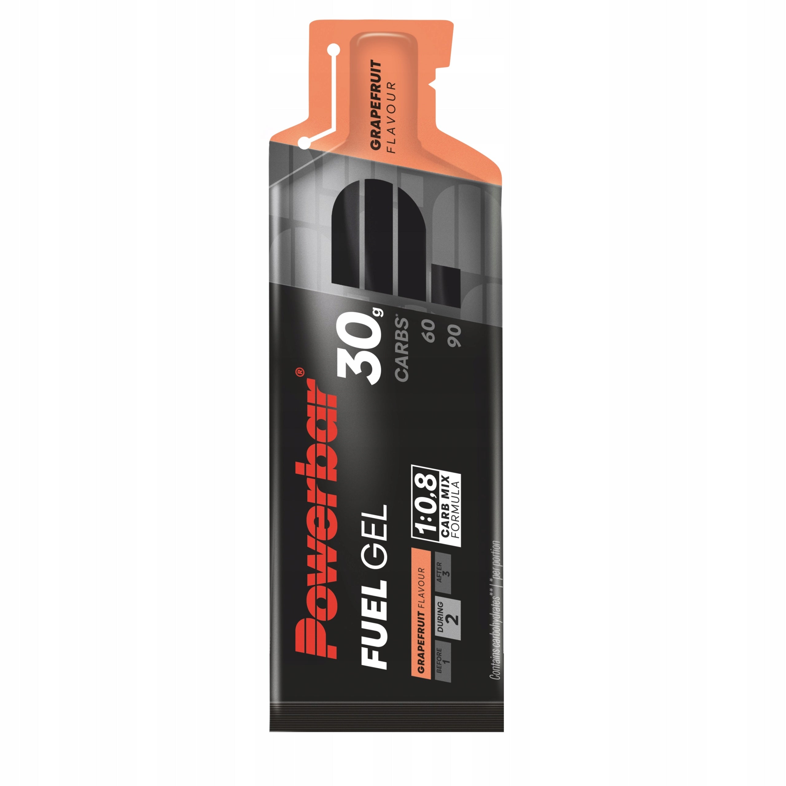 PowerBar Fuel Gel30 Grapefruit 50ml Energy Gel 30g Carbohydrates 1:0,8