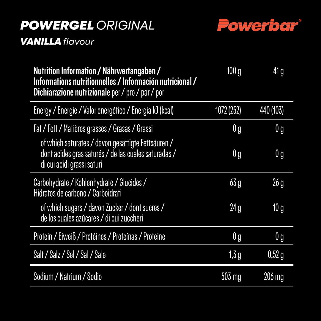PowerBar PowerGel Original Energy Gel 41g __Vanilla Expiration date not specified