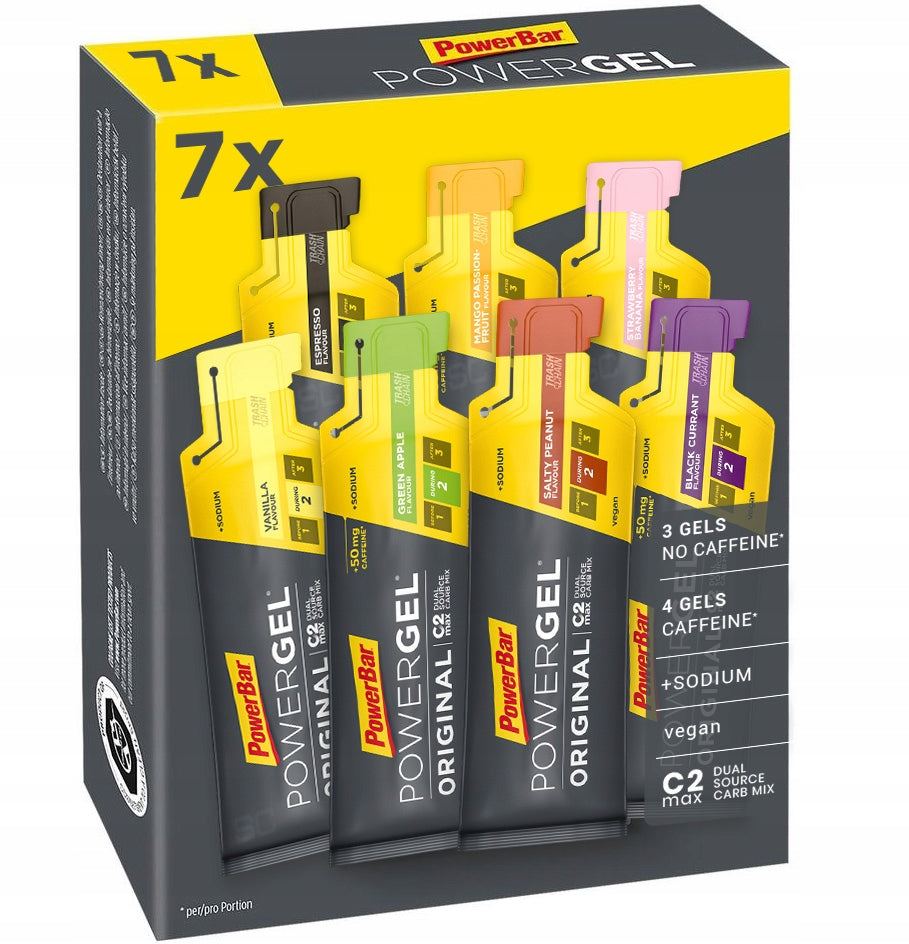 PowerBar PowerGel Original Mix of Flavors 7x41ml Energy Gel