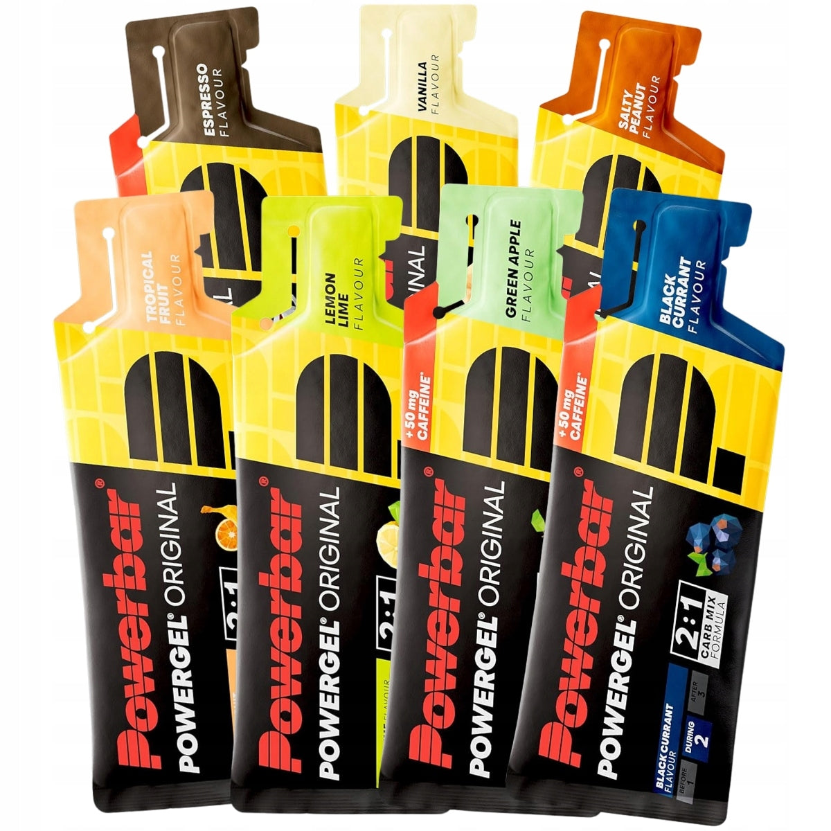 PowerBar PowerGel Original Mix of Flavors 7x41ml Gel