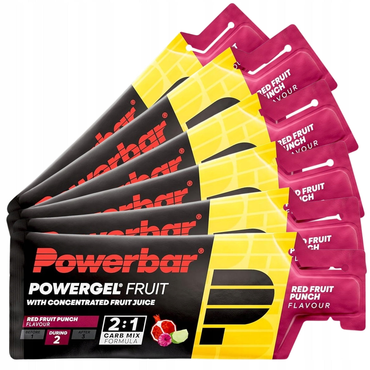 PowerGel Energy Gel Original 6x 41ml | RED FRUIT Expiration date at least six months from the date of purchase