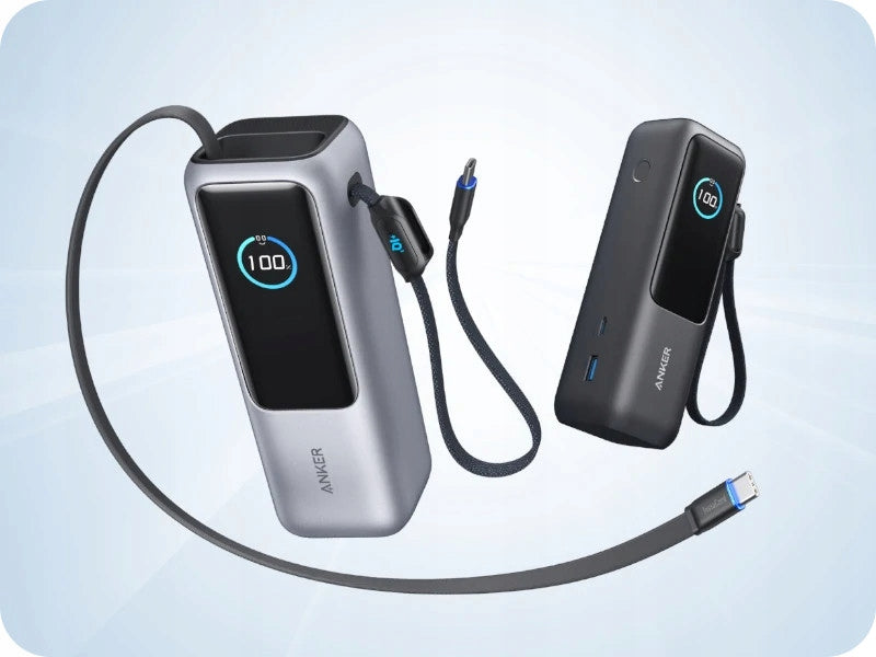 Powerbank Anker Zolo 25000mAh 165W PD with two USB-C cables Grey Brand Anker
