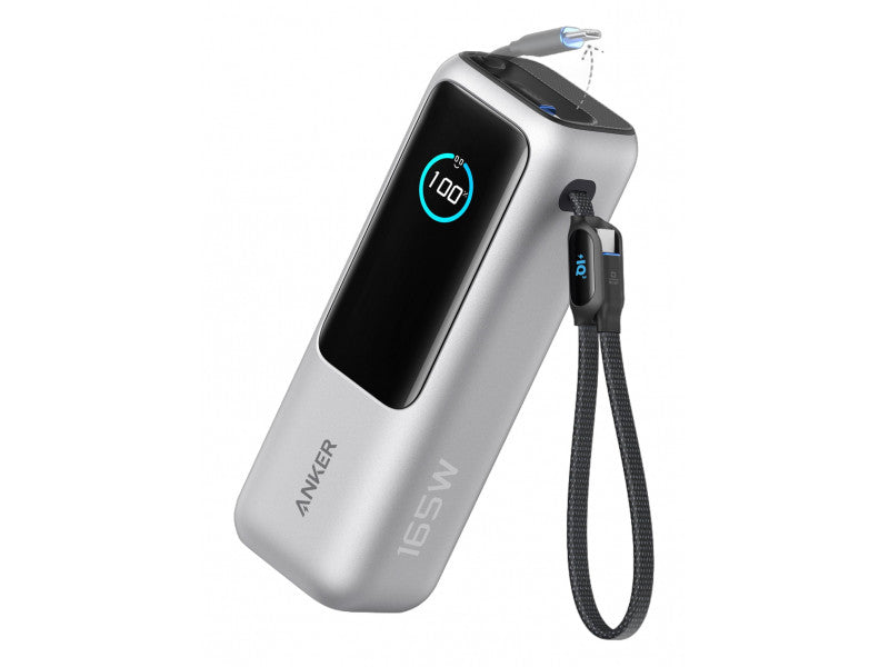 Powerbank Anker Zolo 25000mAh 165W PD with two USB-C cables Grey
