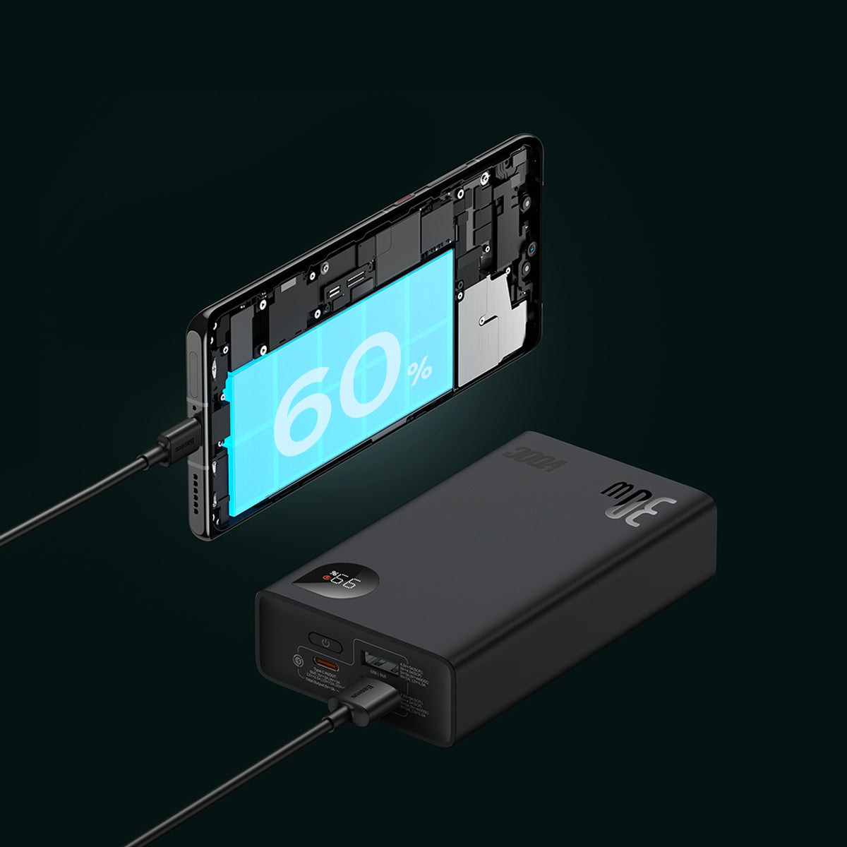 Baseus Adaman 2, 20000 mAh, 30 W, 3xUSB, USB-C 