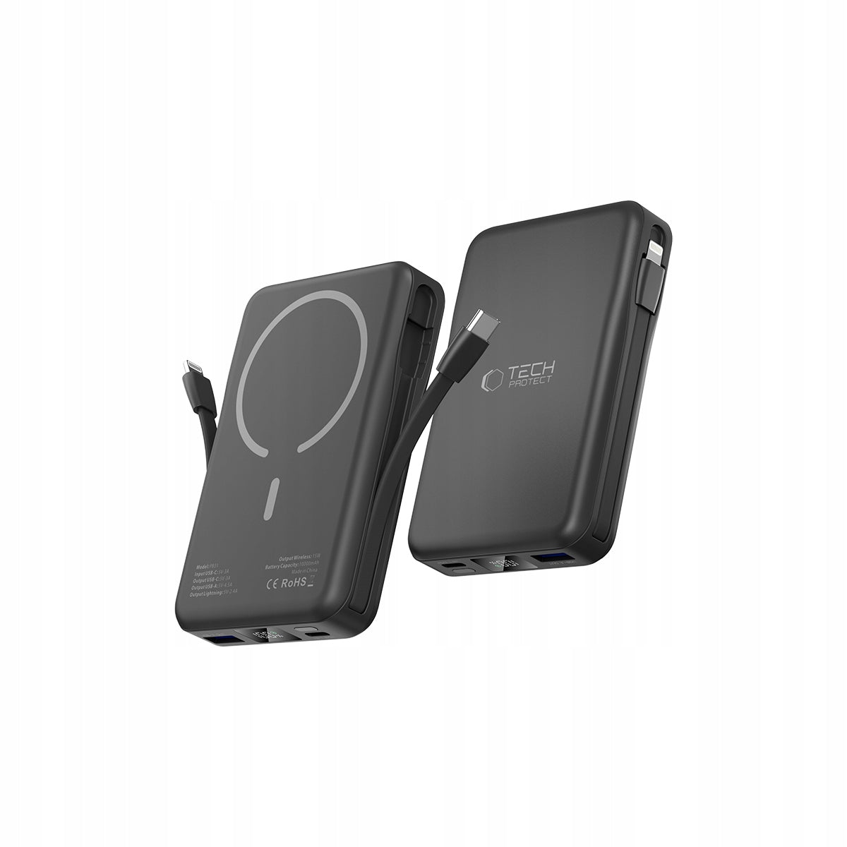 Powerbank Tech-Protect LifeMag PB31 MagSafe 10000mAh 15W USB-C USB-A + cables Brand Tech-protect