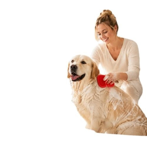 Powerful Animal Massage BrushRed